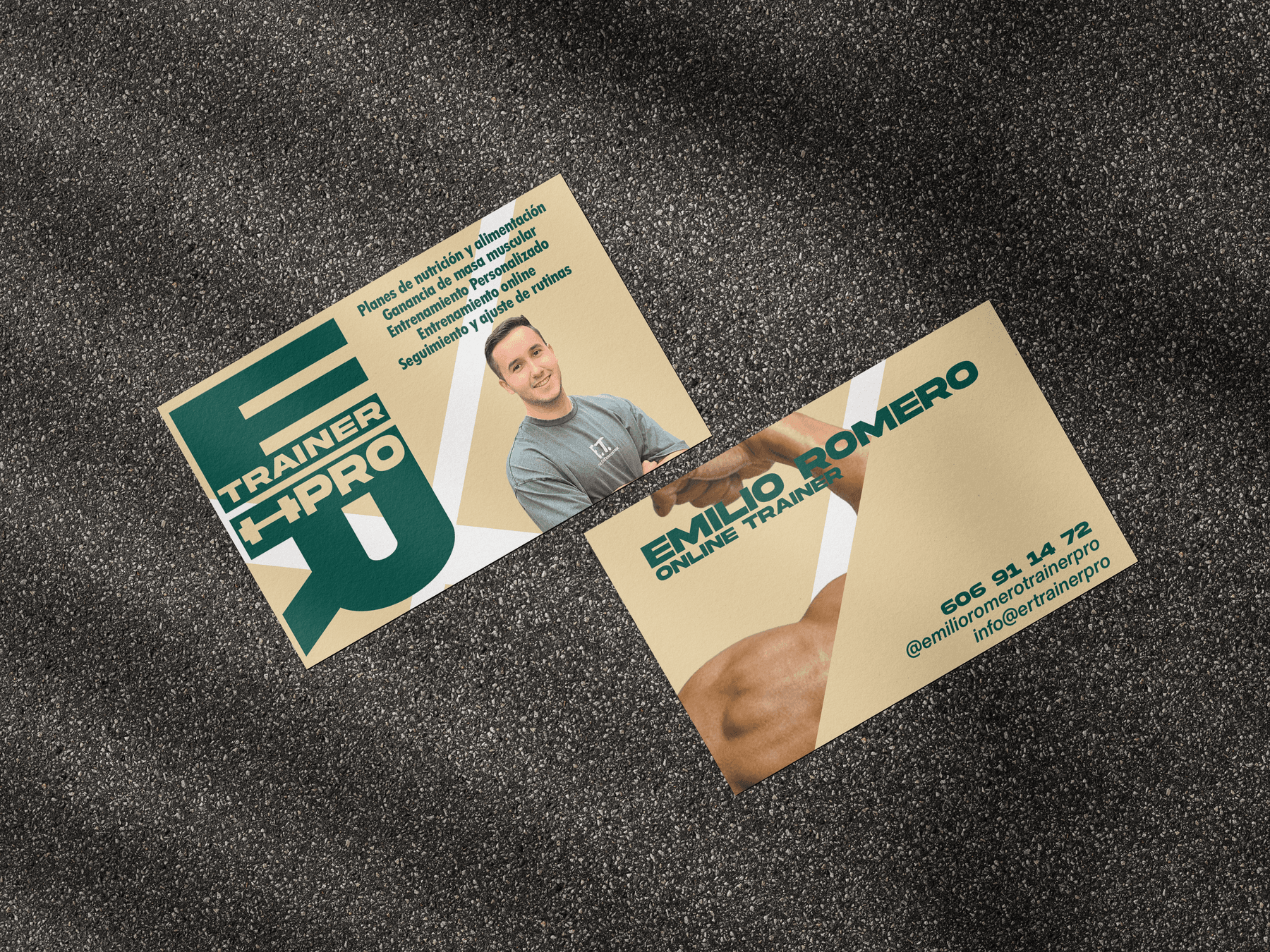 Emilio Romero Trainer Pro — tarjeta de marca